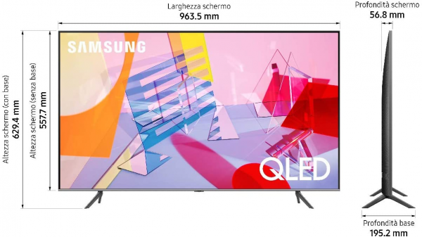 Smart TV 43" Samsung Q60T - immagine 2