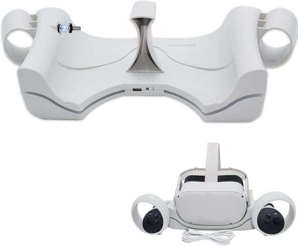 Visore Oculus Quest 2 - Dock Station/Stazione di Ricarica con cavo USB-C