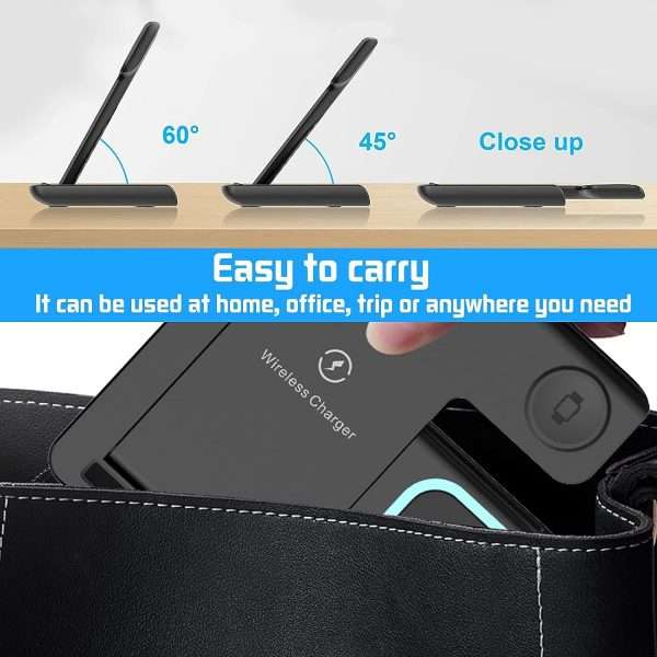 Stazione di ricarica Wireless 3 in 1 - 18W per iPhone, Apple Watch, AirPods e per Smartphone Samsung - immagine 4