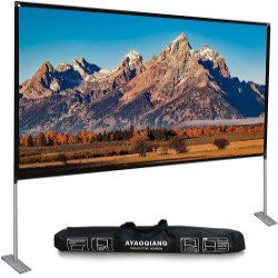 Schermo di Proiezione per Video Proiettore - Supporto Pieghevole 120" 16:9