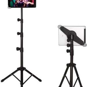 SUPPORTO PER TREPPIEDE DA TERRA PER TABLET DA 9,5” A 14,5”, CON SUPPORTO GIREVOLE A 360 GRADI