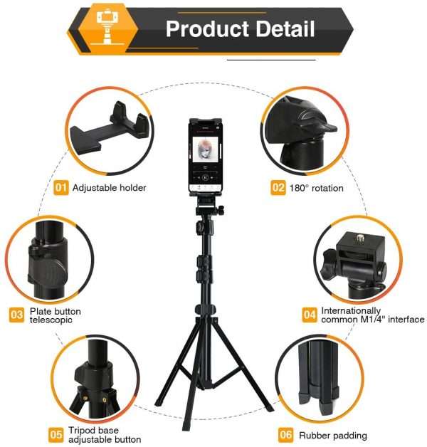 SUPPORTO DA PAVIMENTO A TREPPIEDE PER SMARTPHONE/TABLET - immagine 2