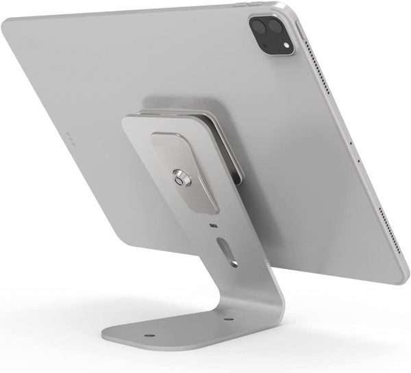 Stand da Tavolo di sicurezza universale per tablet con lucchetto e chiave- Argento - immagine 3
