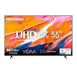 Smart Tv 55" UHD 4k 55a6k Vidaa U6, Dolby Vision, Hdr 10+, Alexa, Tuner Dvb-T2/S2 Hevc 10, Nero