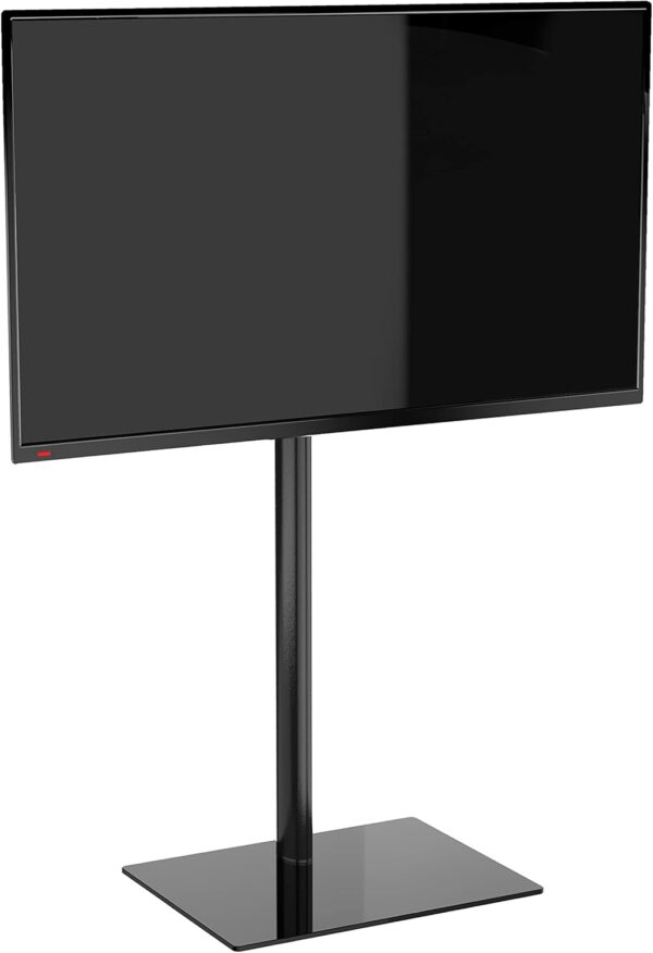 Stand Da Pavimento Pro Per Monitor Da 50" A 82" - Orientamento Orizzontale O Verticale Del Monitor -   Base Rettangolare Senza Ruote - Nero/Antracite - immagine 2
